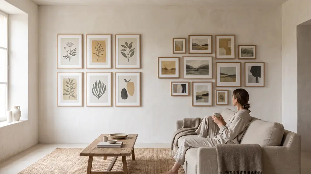 So baust du eine Gallery Wall im Wohnzimmer