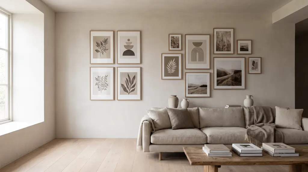 Symmetrie vs. Asymmetrie: So planen Sie Ihre Bilderwand