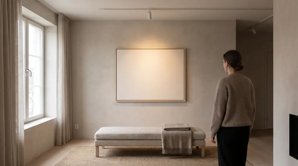 Wie beleuchtet man ein Wandbild, ohne dass es blendet?
