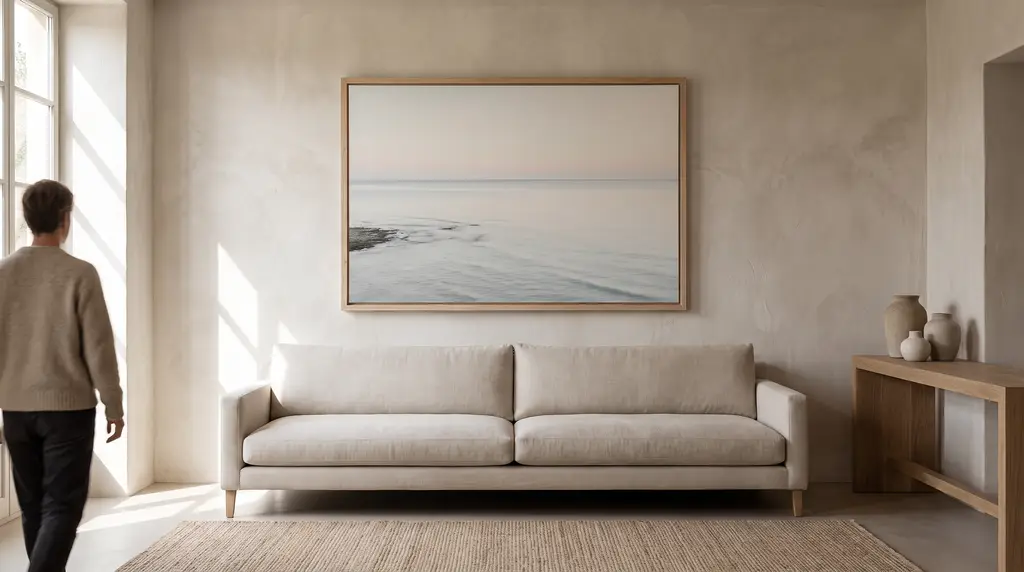 Landschaftskunst an der Wand: Horizont, Ruhe und Format