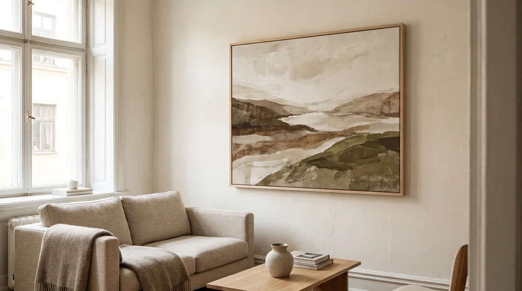 Kunst für eine kleine Wohnung: Ein großes Bild oder mehrere kleine?
