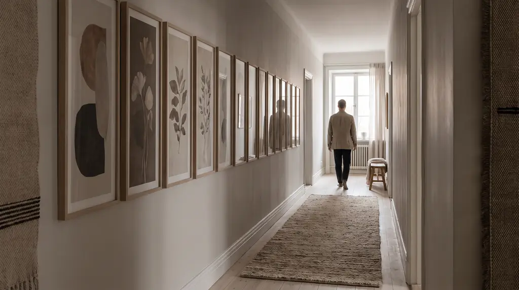 Kunst für schmale Flure: Vertikale Formate und Rhythmus