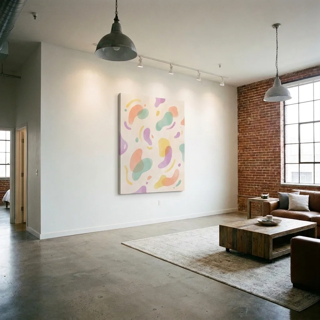 Pastel stain — in a room