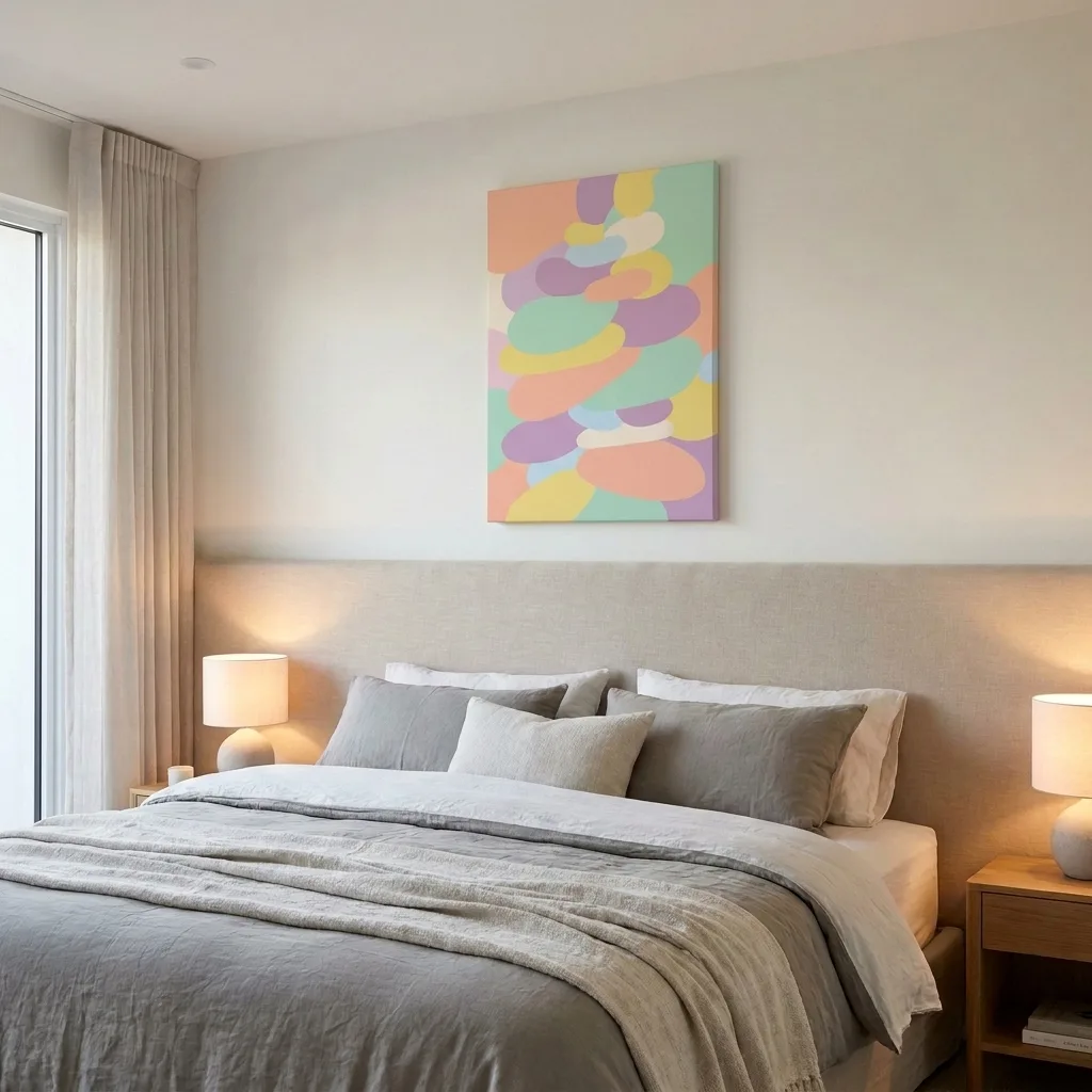 Pastel Harmony — in a room