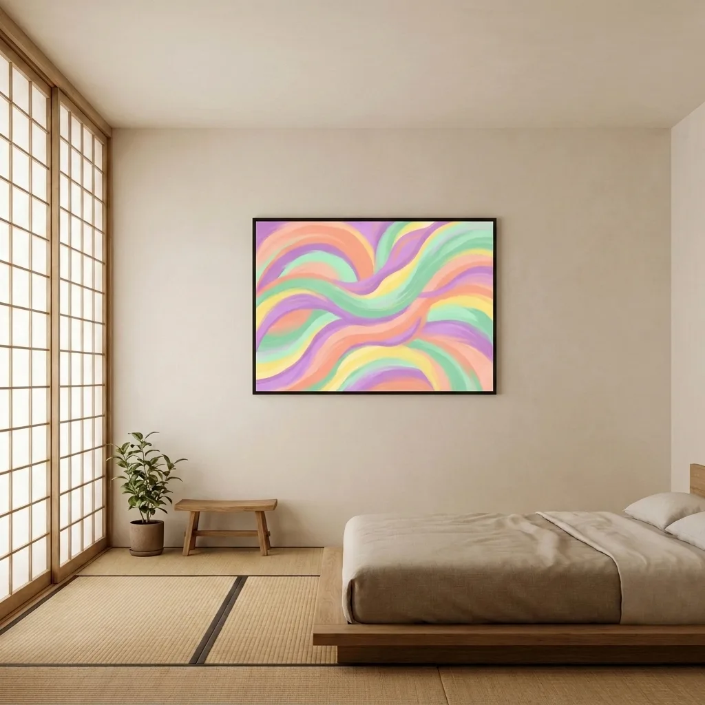 Pastel Waves — in a room
