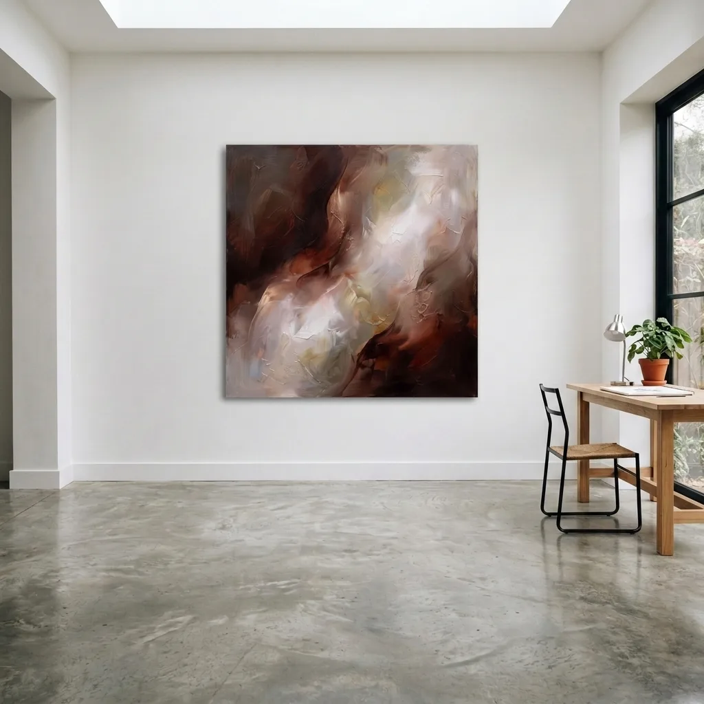Chiaroscuro of the Earth — in a room