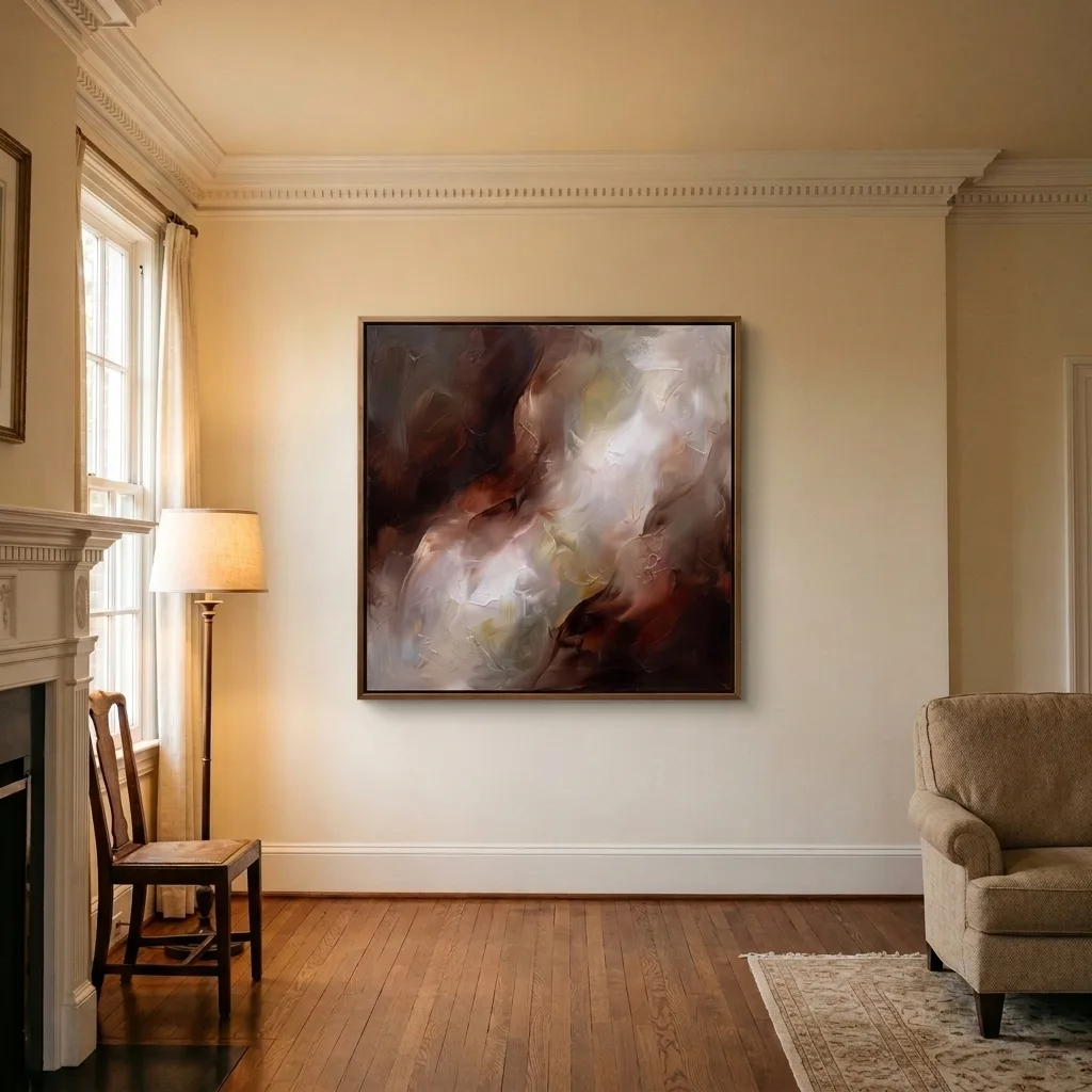 Chiaroscuro of the Earth — in a room