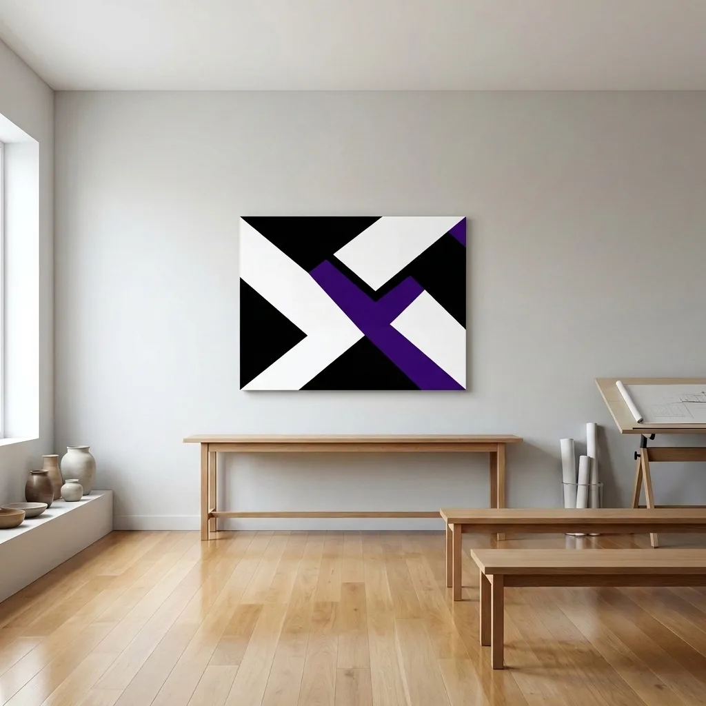Geometrie des Violetts — im Interieur