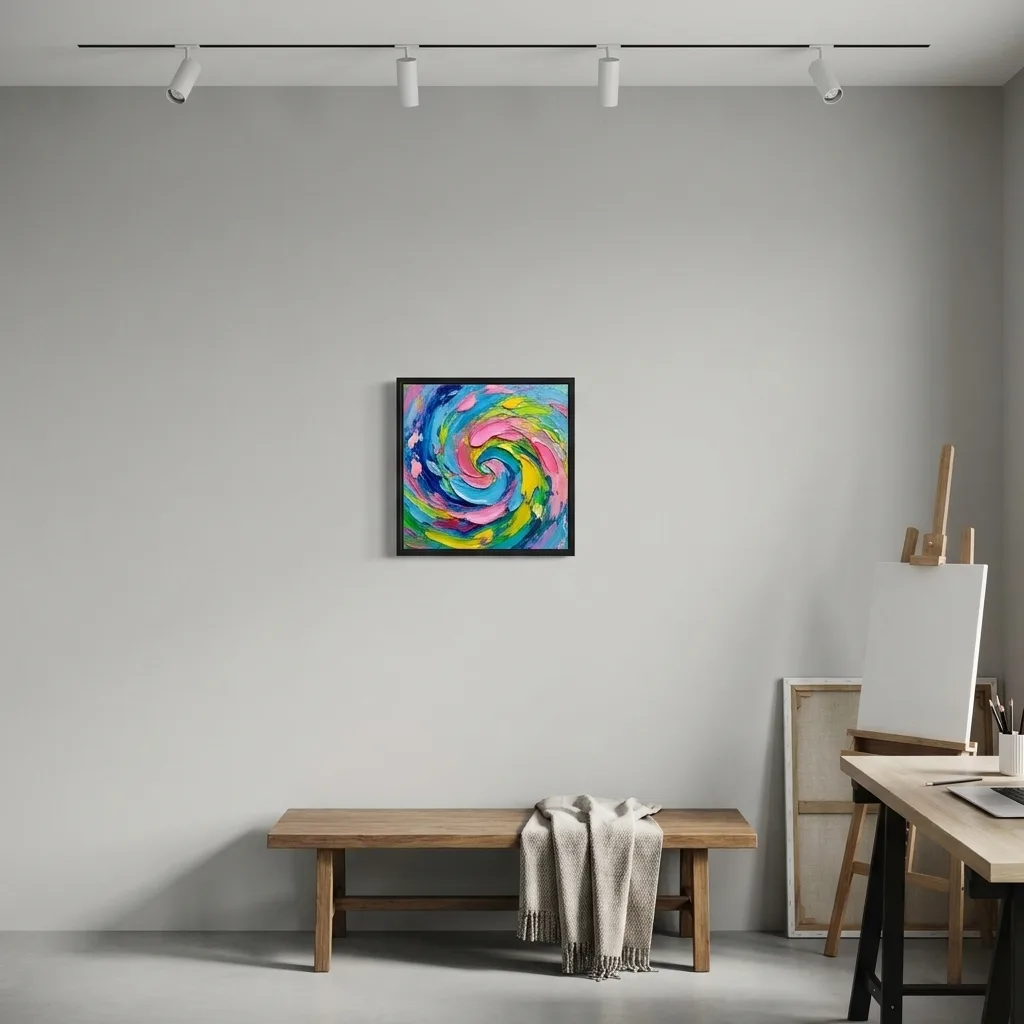Bunter Wirbel — im Interieur