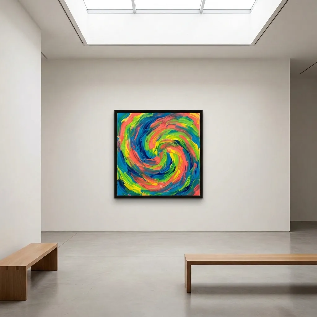 Bunter Wirbel — im Interieur