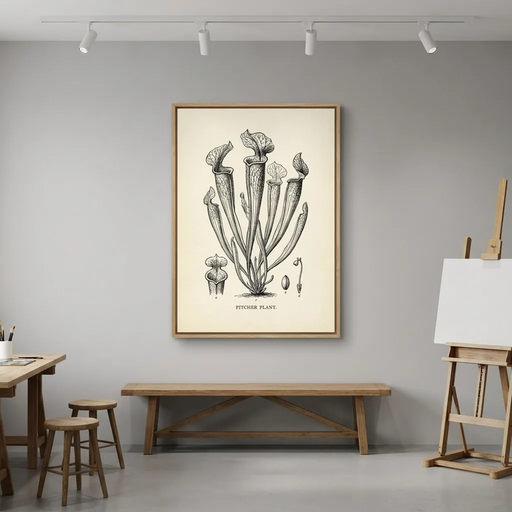 Botaniczne studium — we wnętrzu