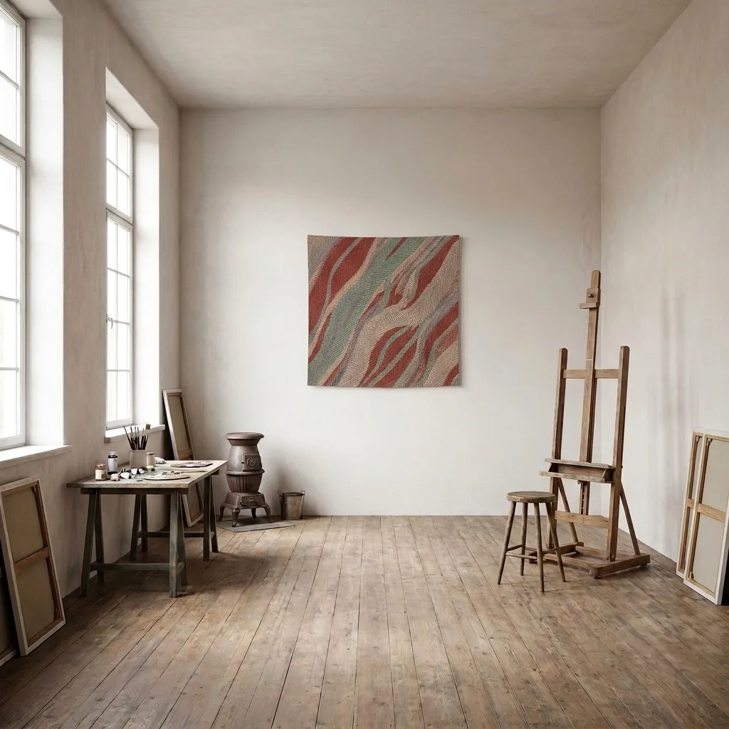 Woven Rhythm — in a room