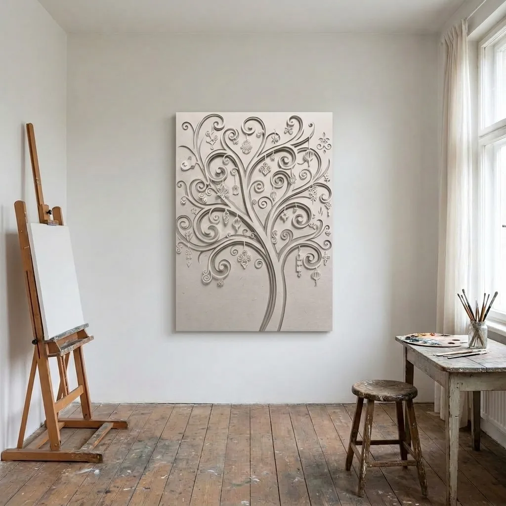 Durchbrochener Baum — im Interieur