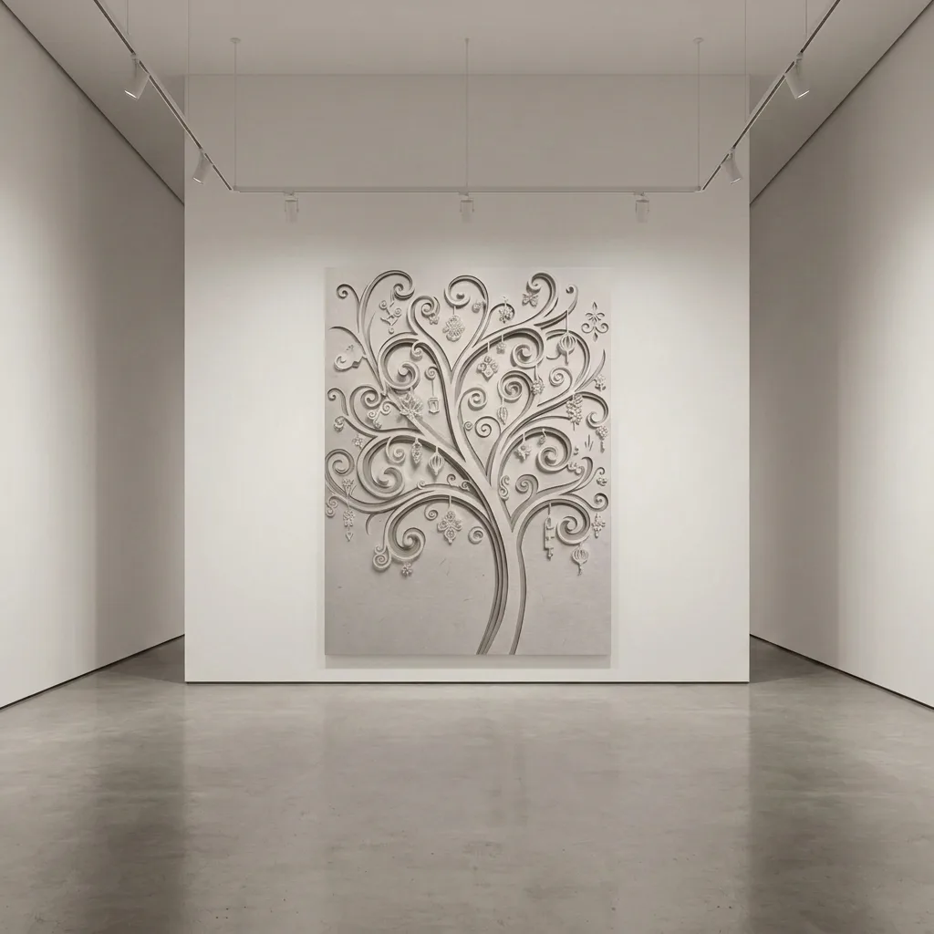 Durchbrochener Baum — im Interieur