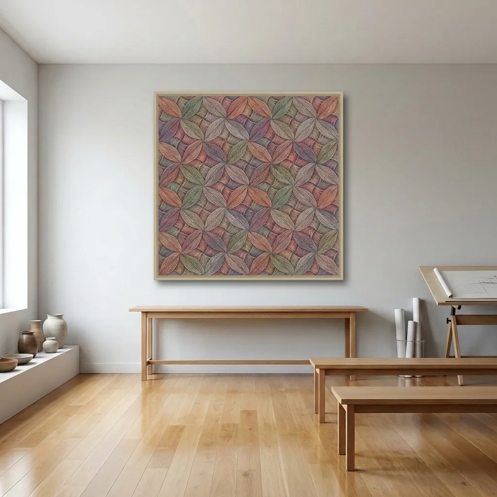 Woven Harmony — in a room