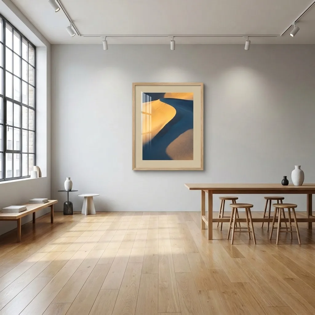 Curve of Light — in a room