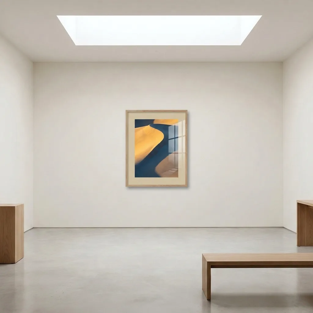 Curve of Light — in a room