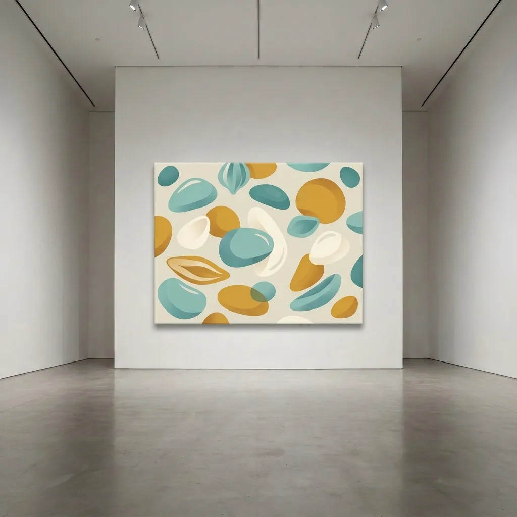 Pastellfarbene Kieselsteine — im Interieur