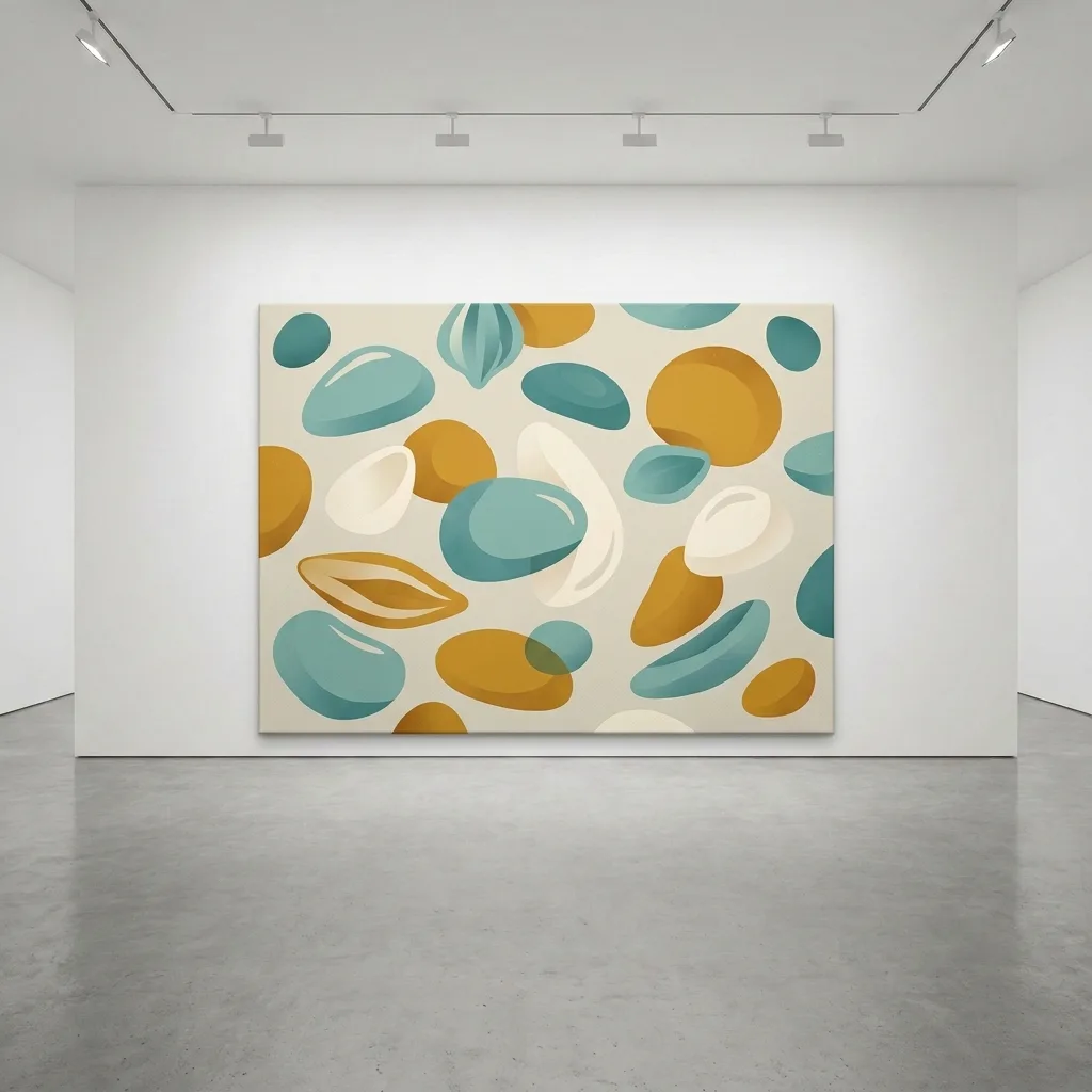 Pastellfarbene Kieselsteine — im Interieur