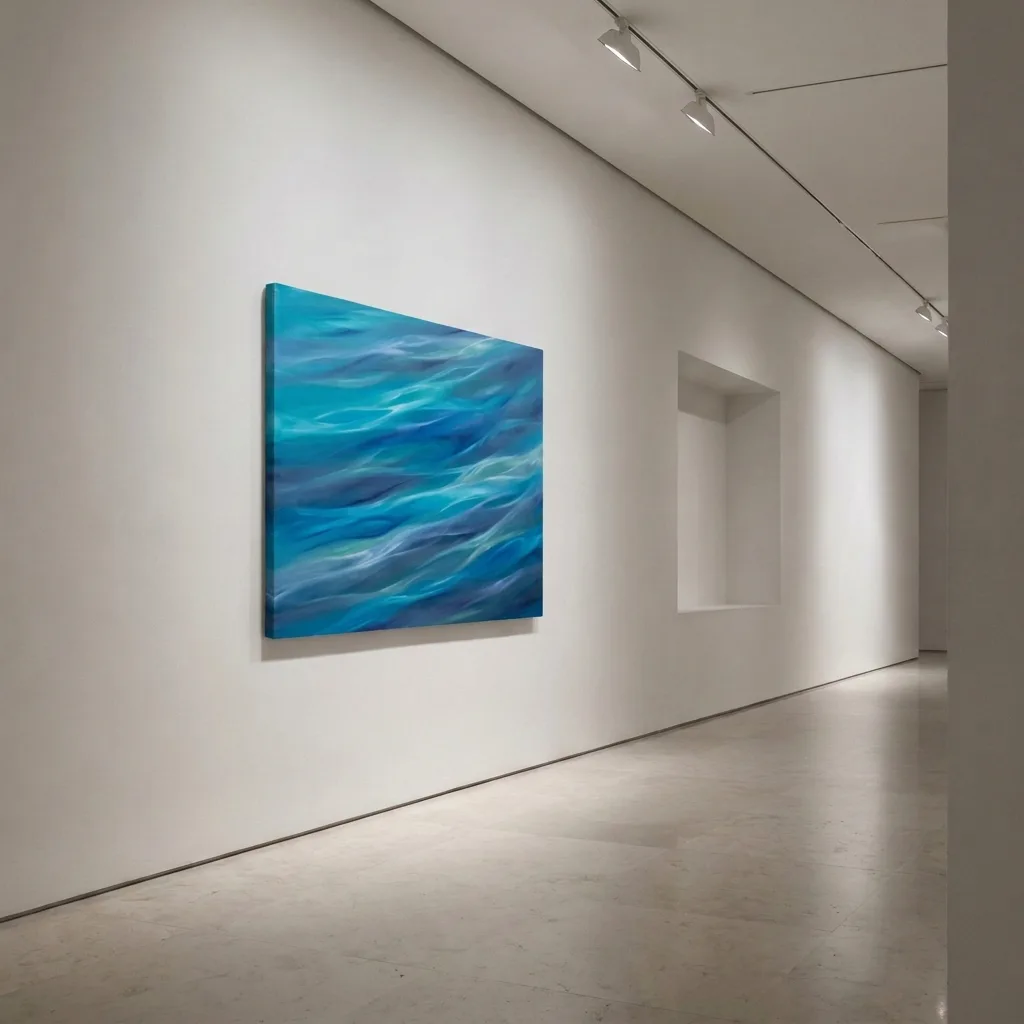 Fließendes Blau — im Interieur