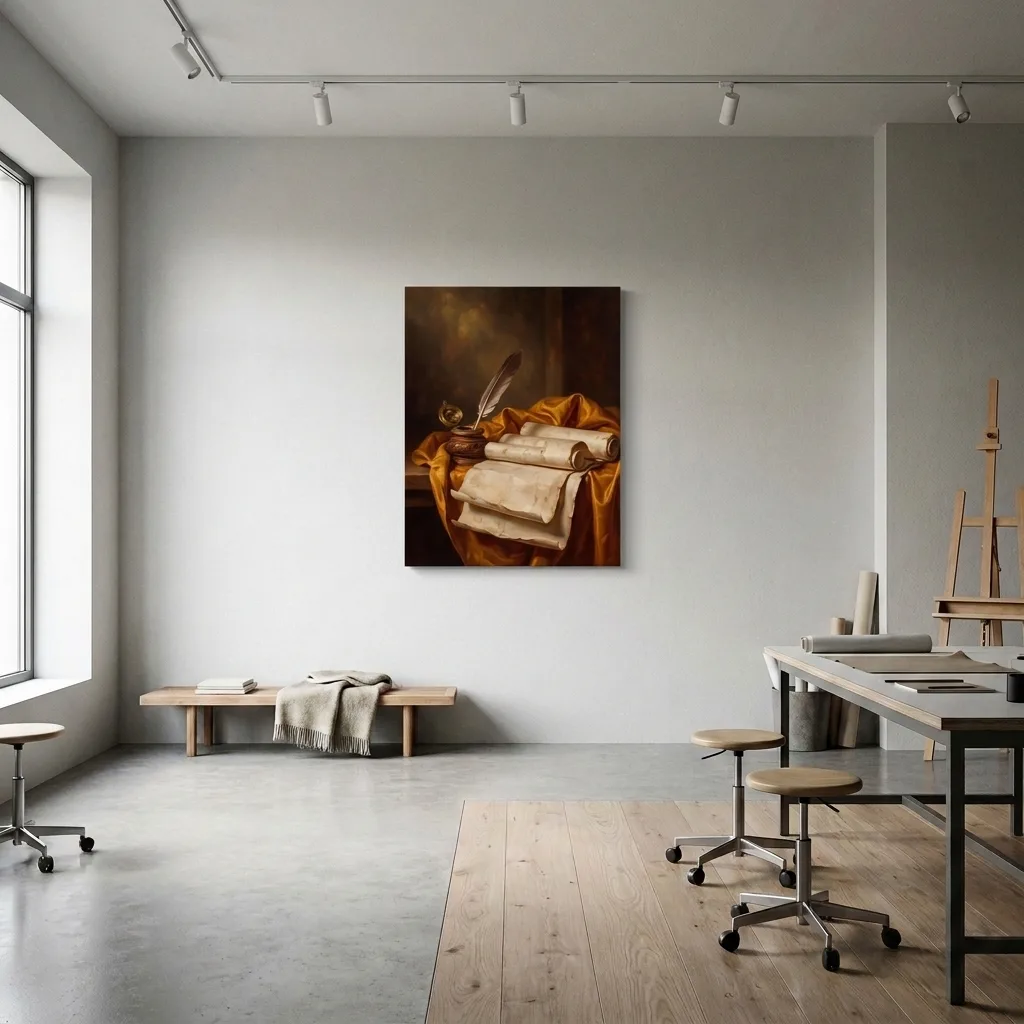 Licht und Pergament — im Interieur