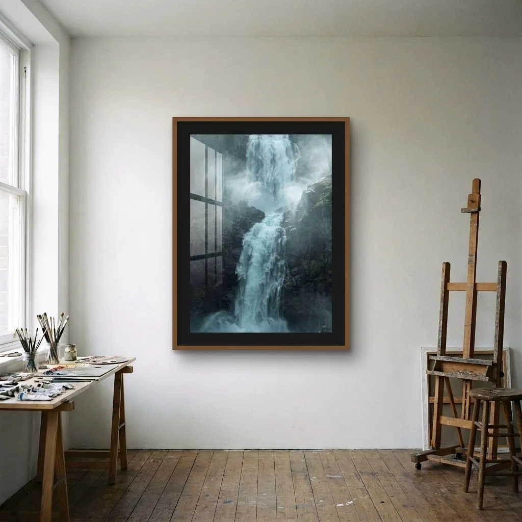 Misty Cascade — in a room