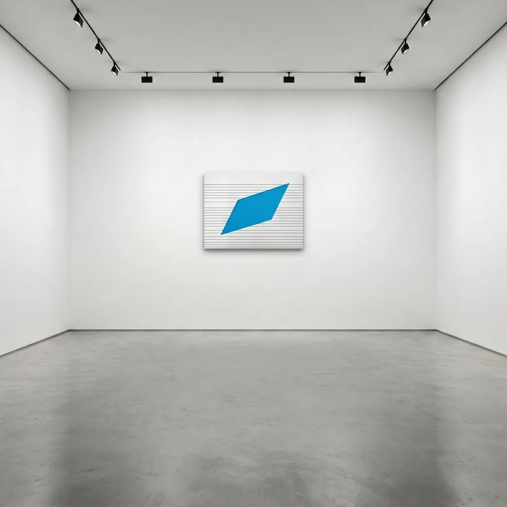 Gitter des Blaus — im Interieur