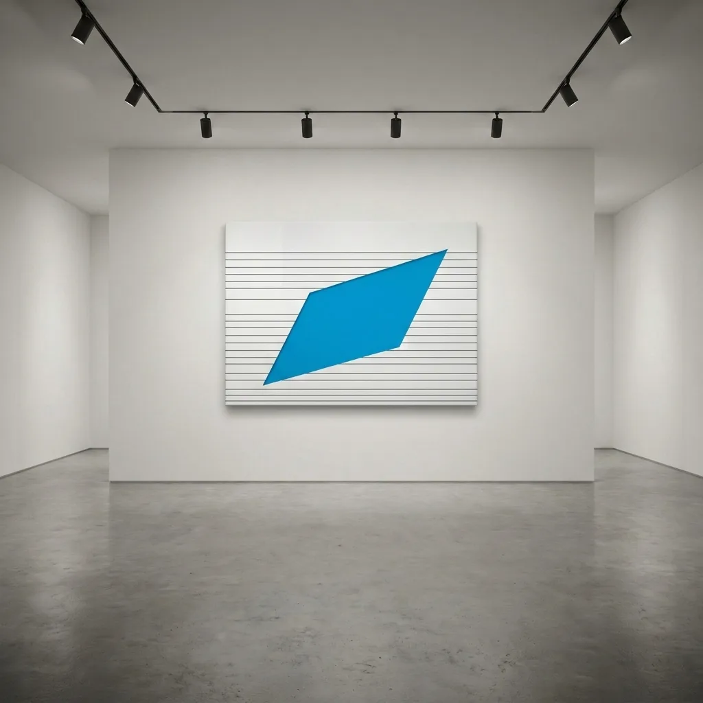 Gitter des Blaus — im Interieur