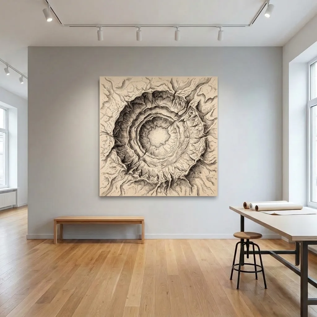 Anatomy of a Crater — in a room