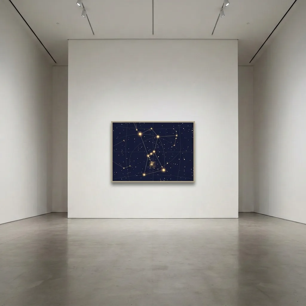 Konstellation des Lichts stille — im Interieur