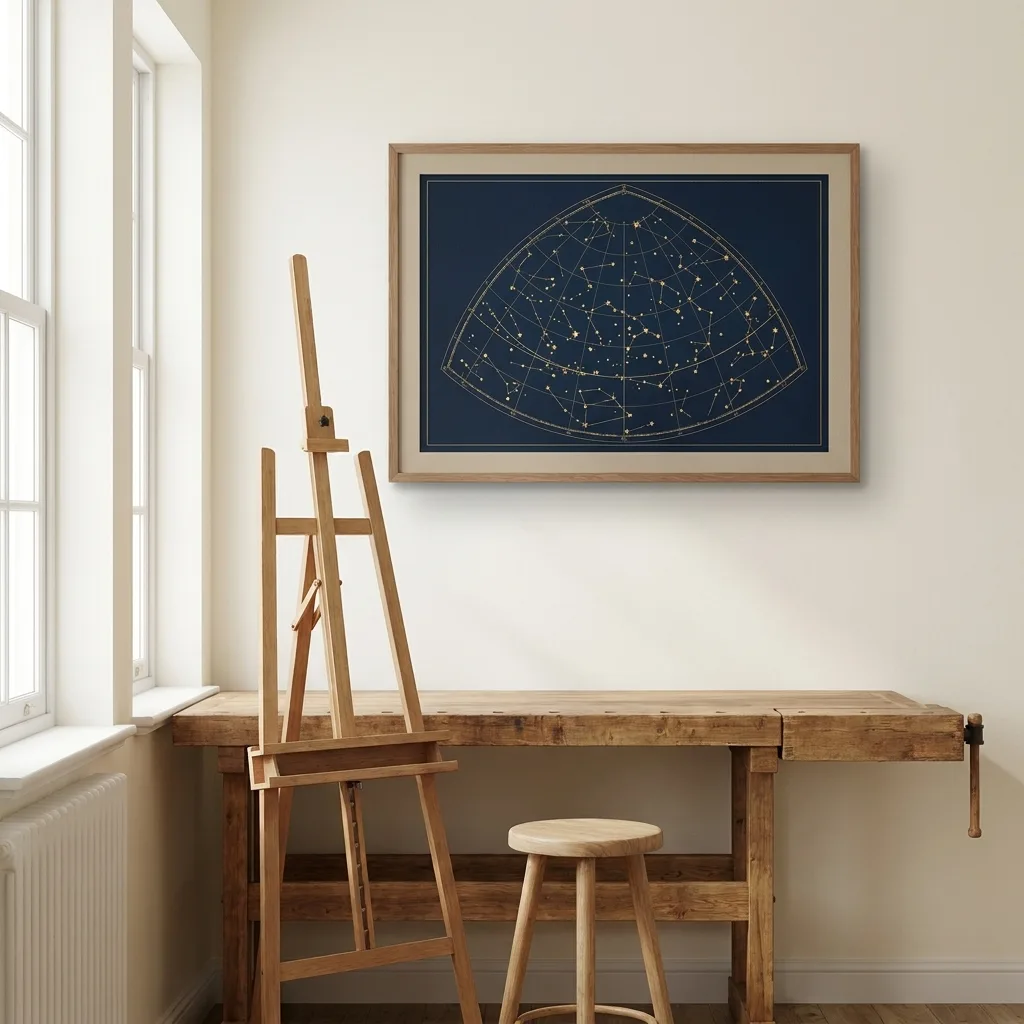 Konstellation des Lichts stille — im Interieur