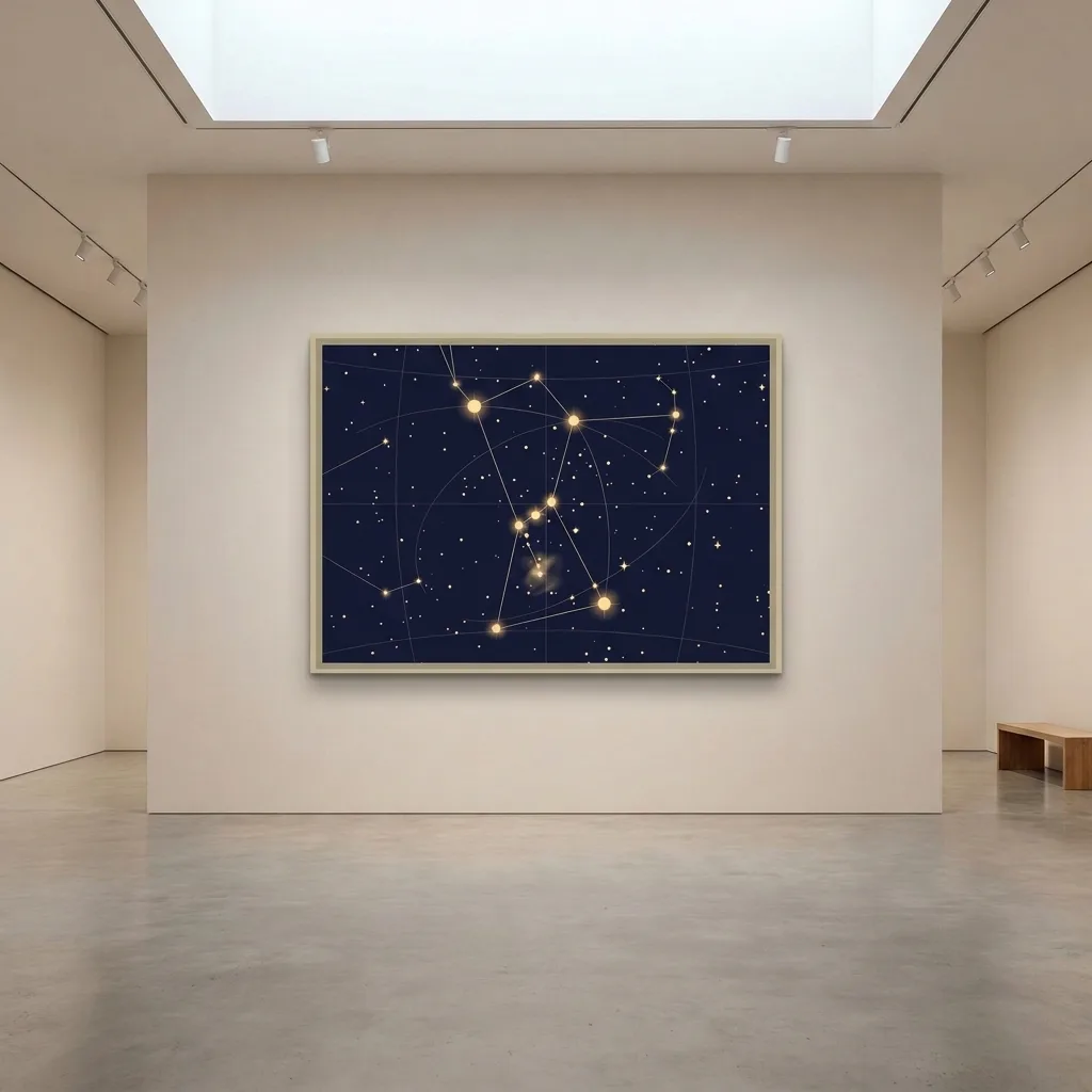 Konstellation des Lichts stille — im Interieur