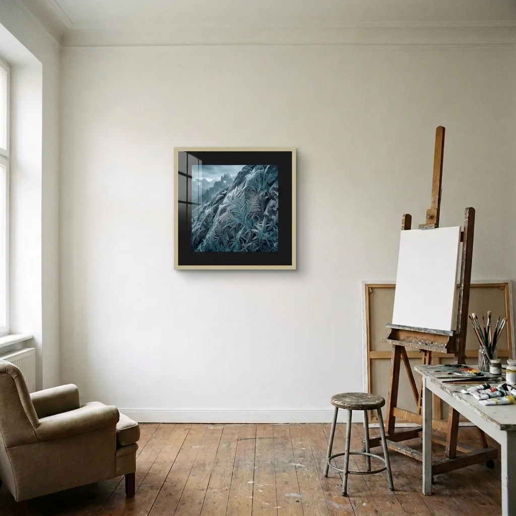 Ice Ferns — in a room