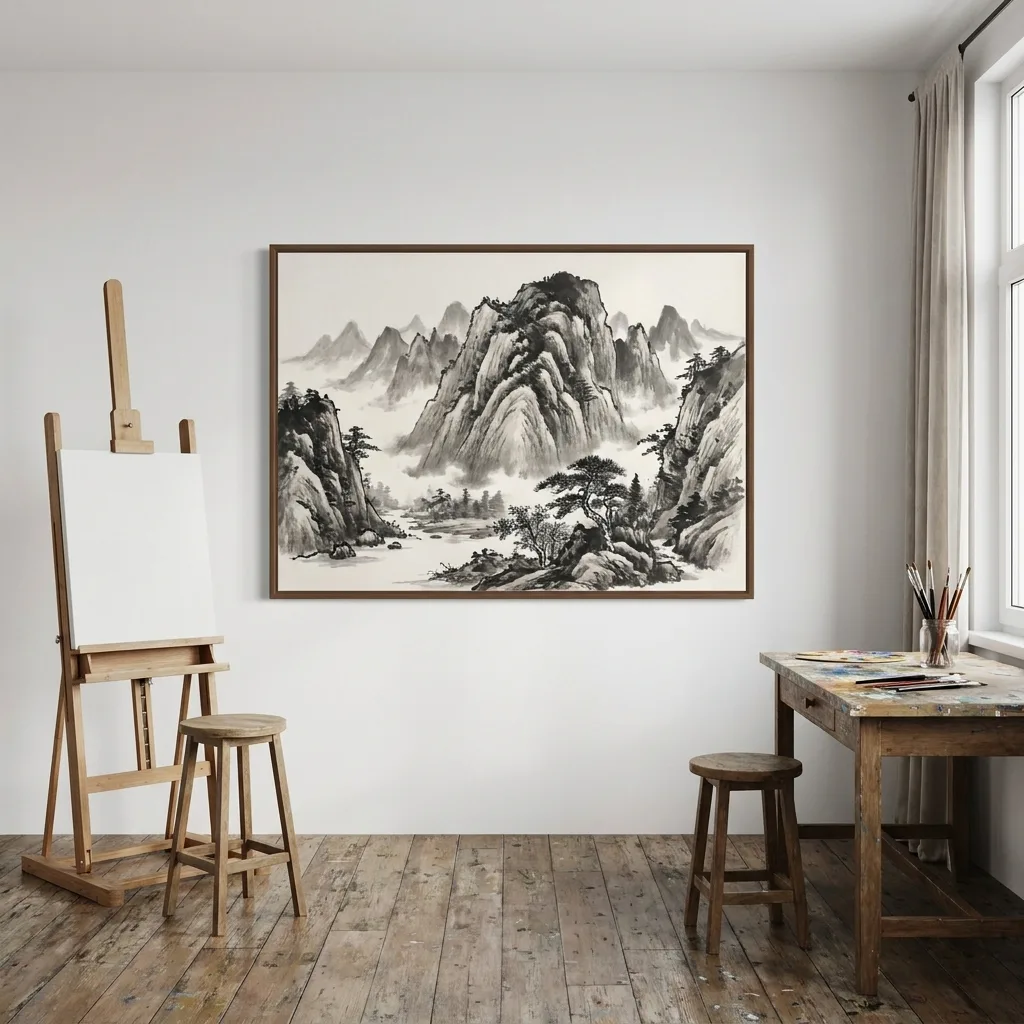 Berge im Nebel — im Interieur