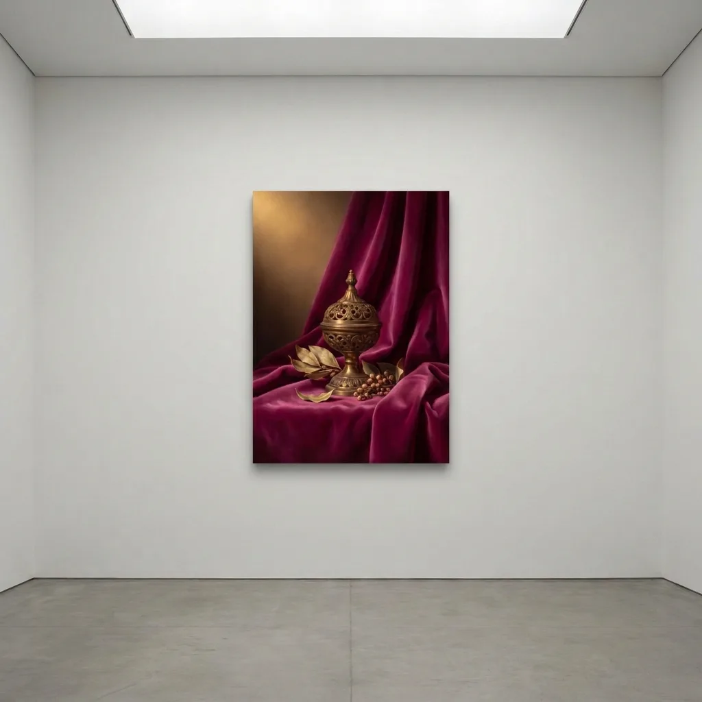 Messing und Purpur — im Interieur