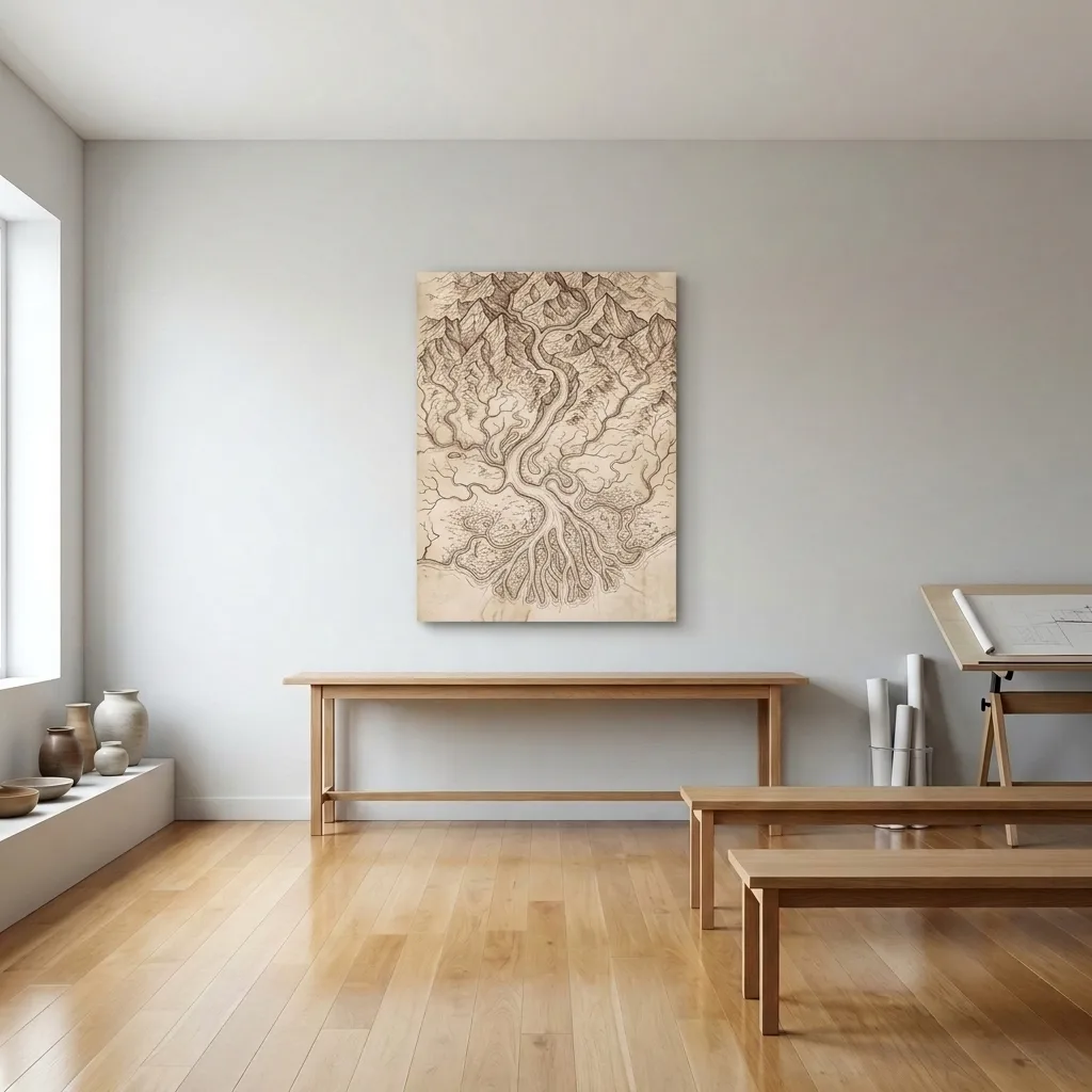 Roots of the earth — in a room