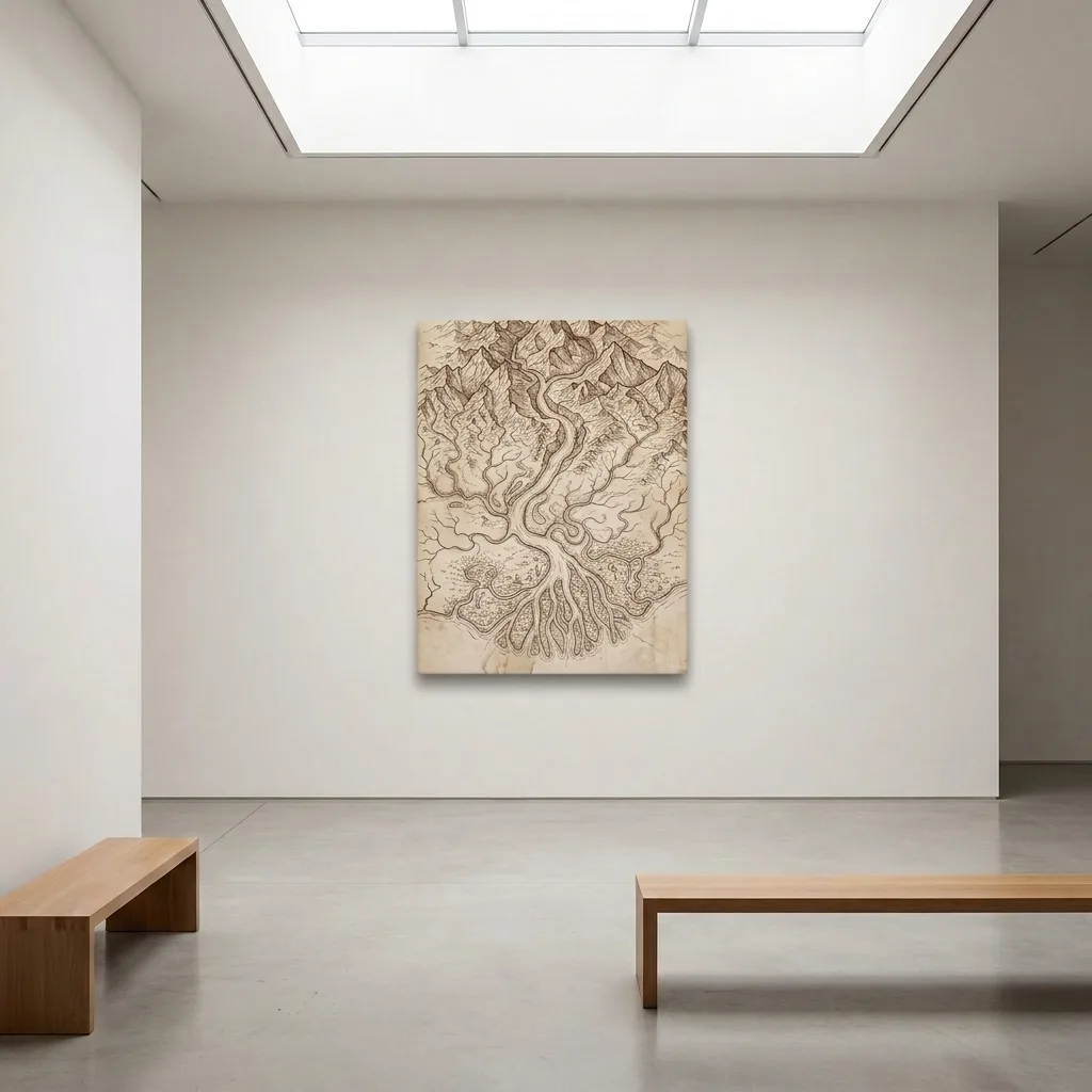 Roots of the earth — in a room