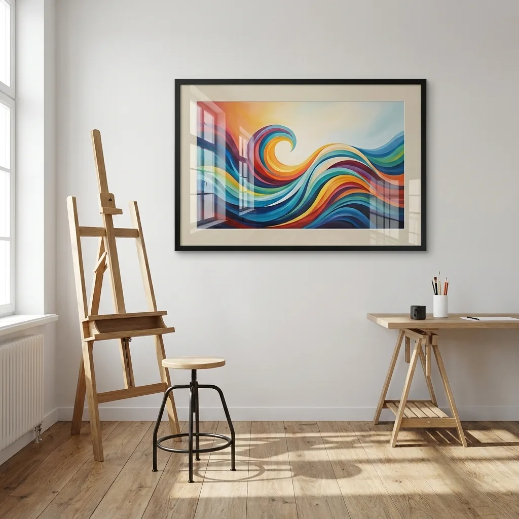 Vibrationen der Farben — im Interieur