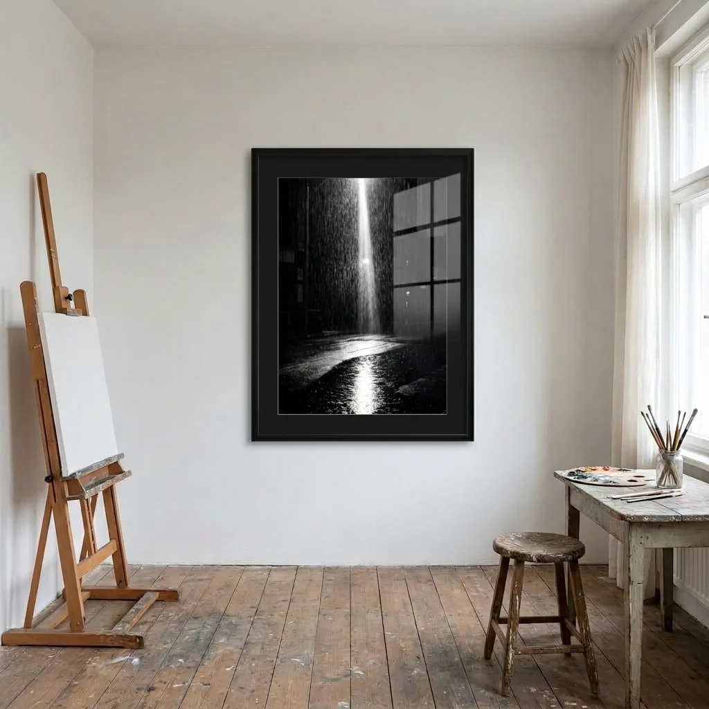 Nocturne in the Rain — in a room