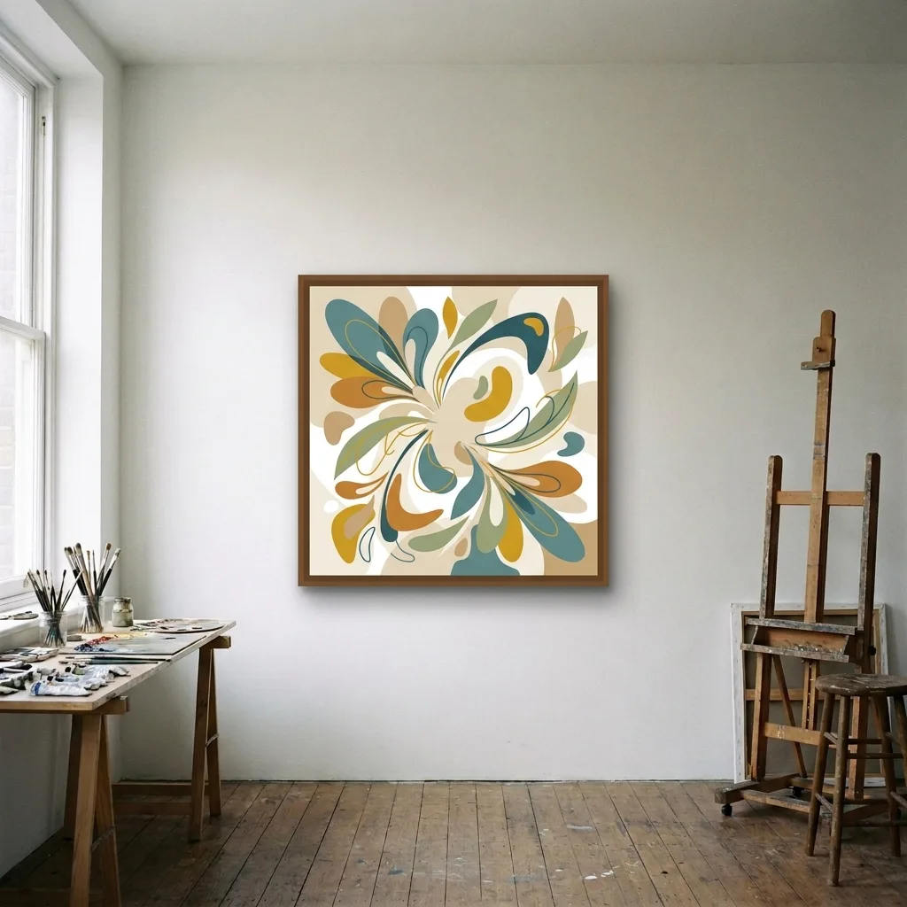 Pflanzliche Harmonie — im Interieur