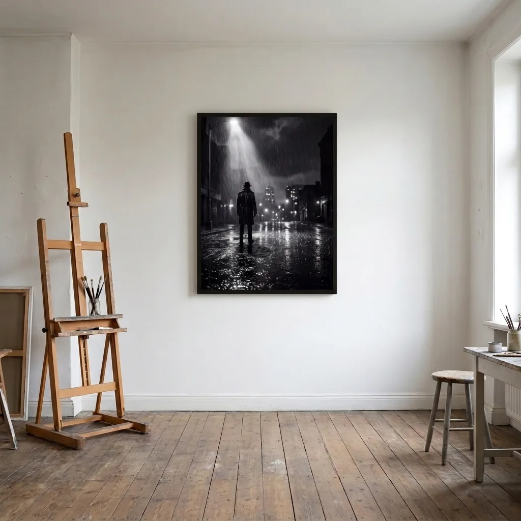 Regen-Nocturne — im Interieur