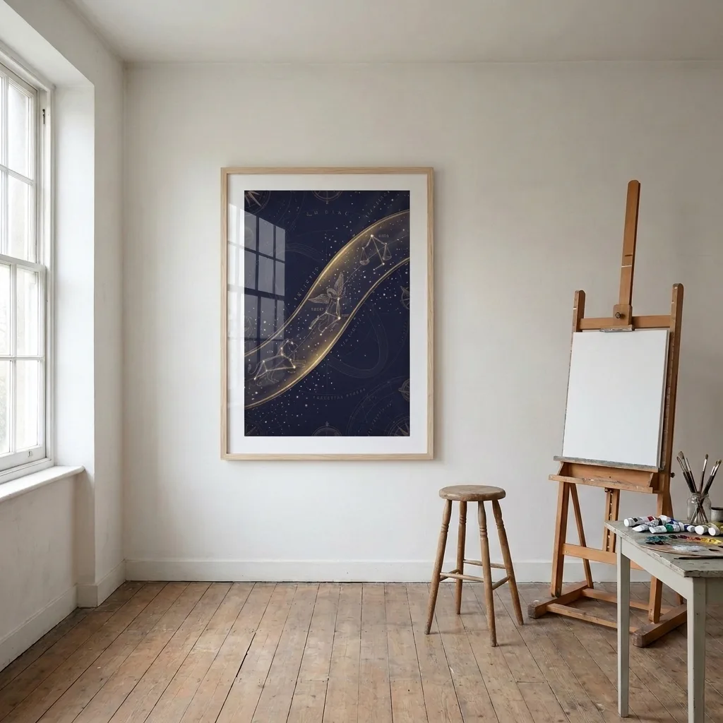Gold of the Firmament — in a room