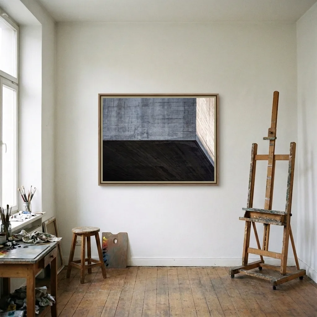 Rohe Geometrie — im Interieur