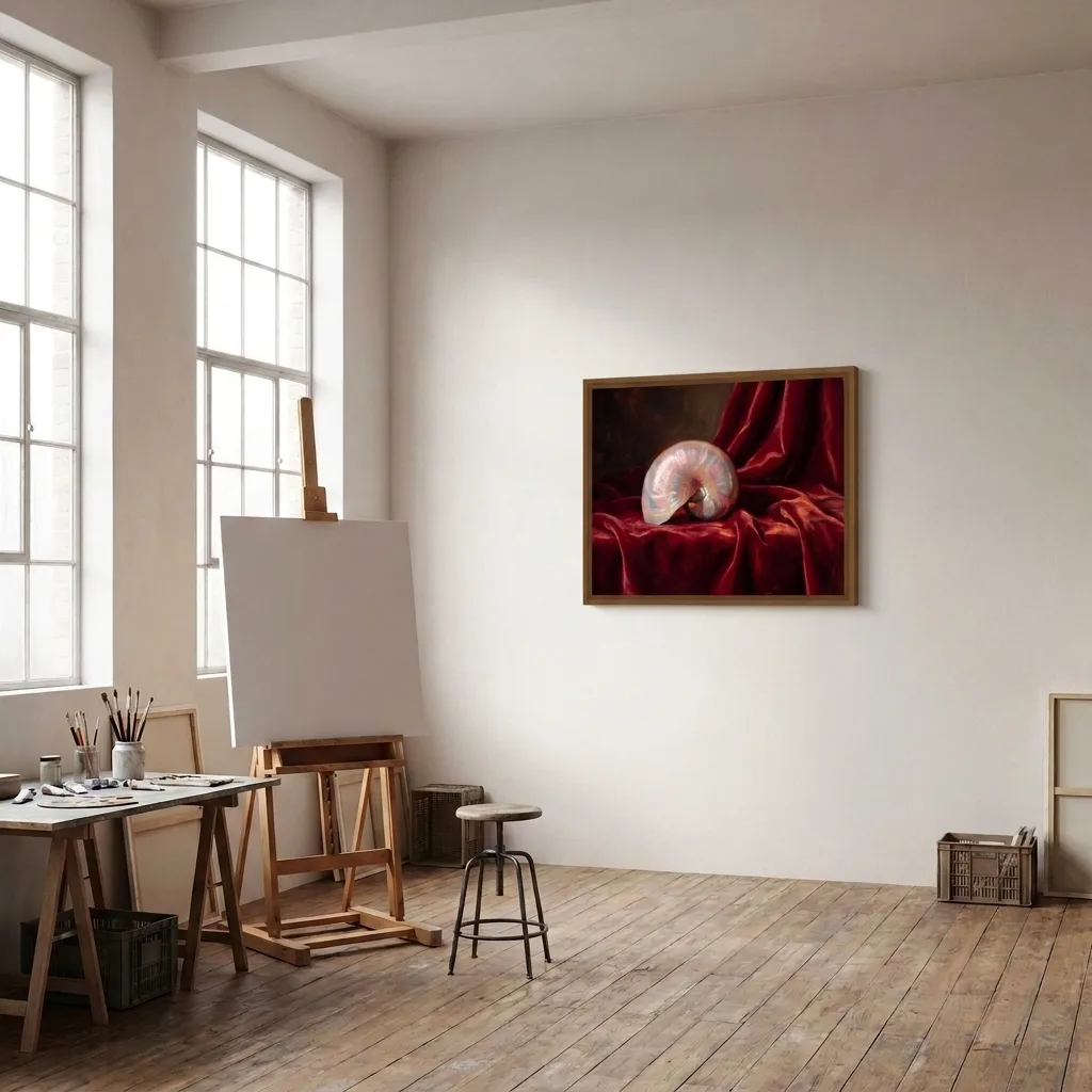 Carmine and Pearl — in a room