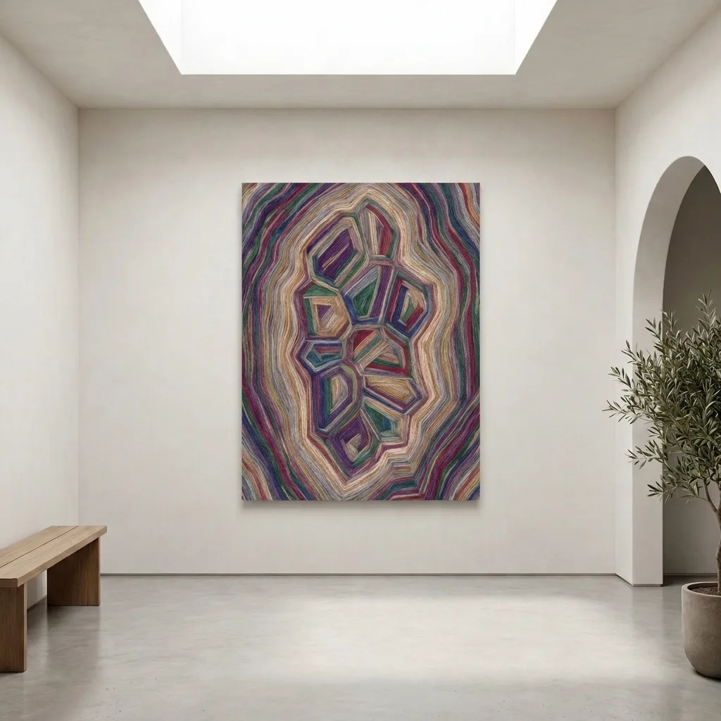 Tkaná topografie — v interiéru