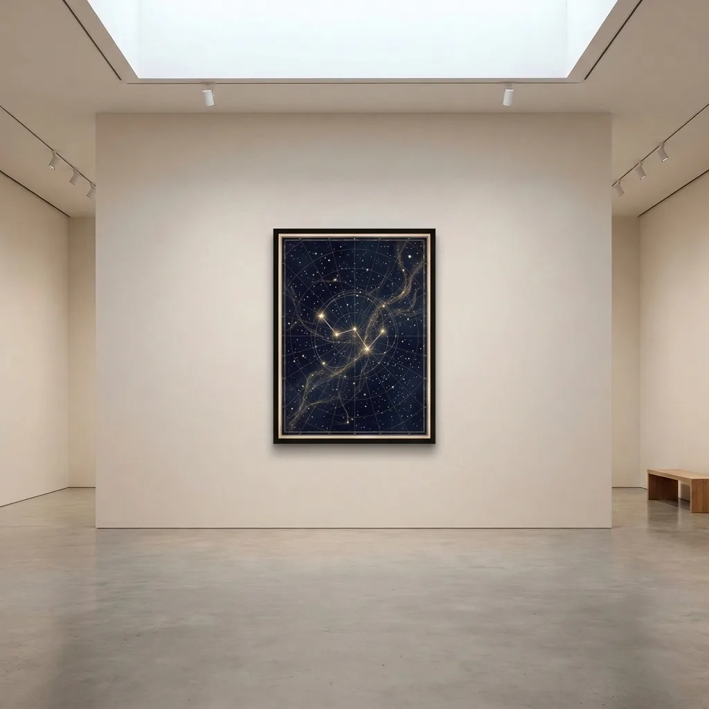 Karte des Himmelsgewölbes — im Interieur