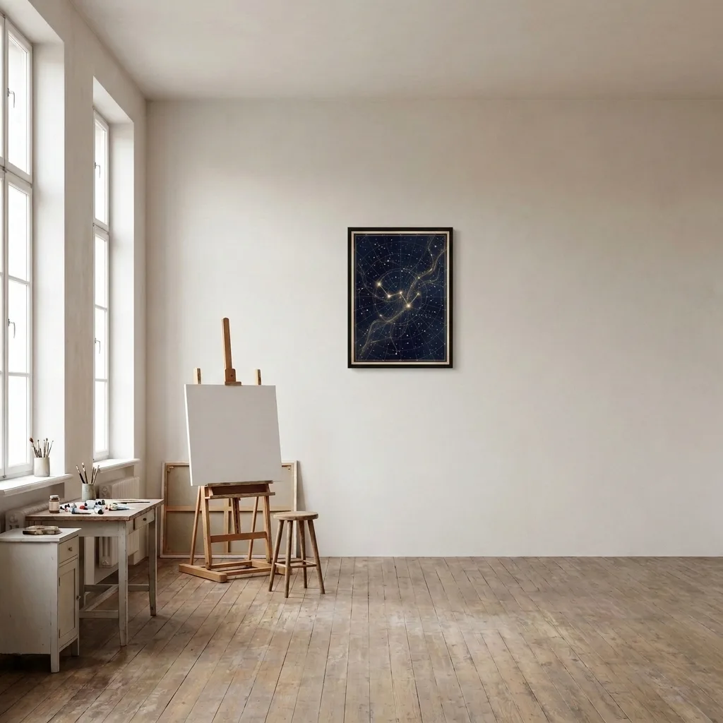 Karte des Himmelsgewölbes — im Interieur