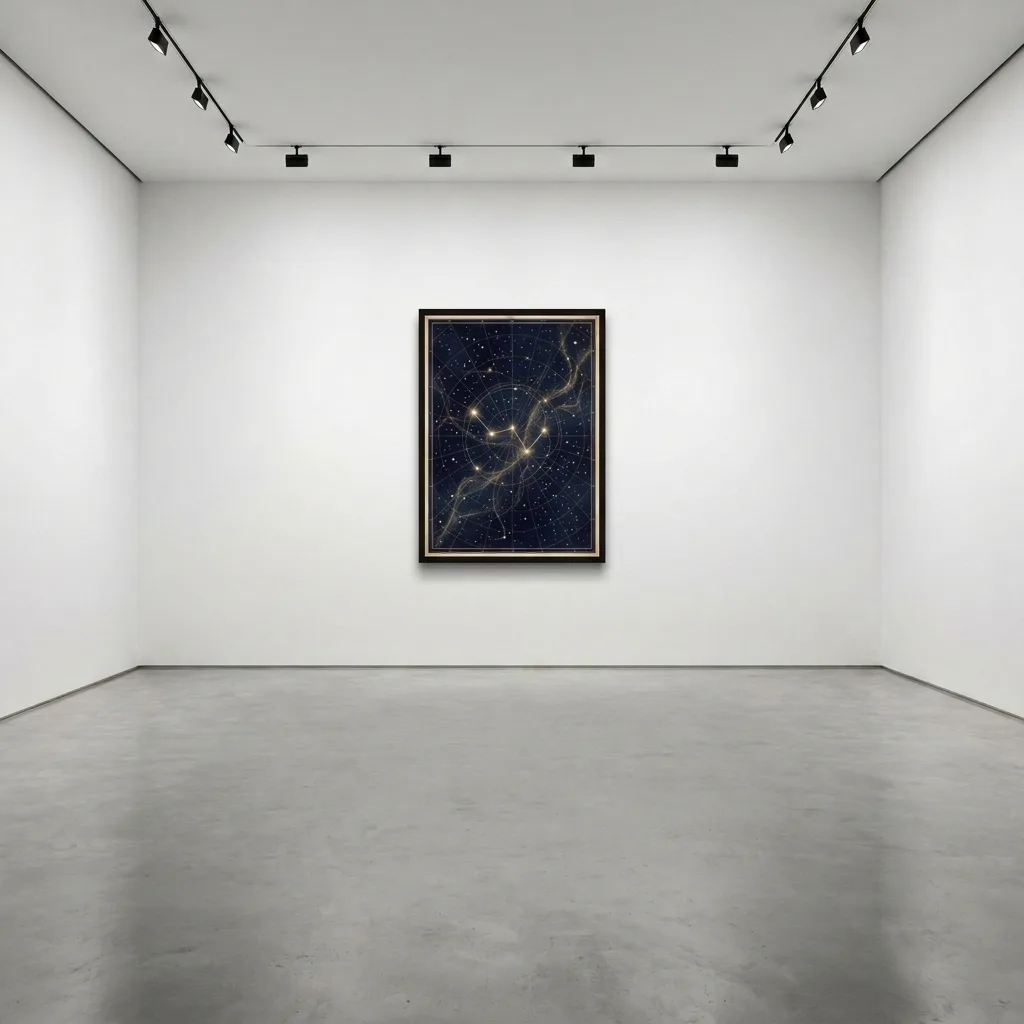 Karte des Himmelsgewölbes — im Interieur