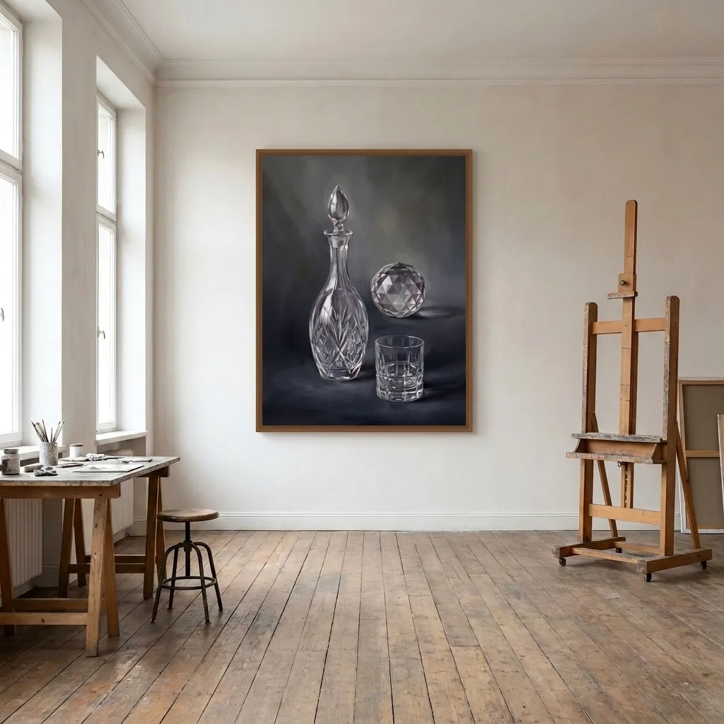 Study of Glass and Light — in a room