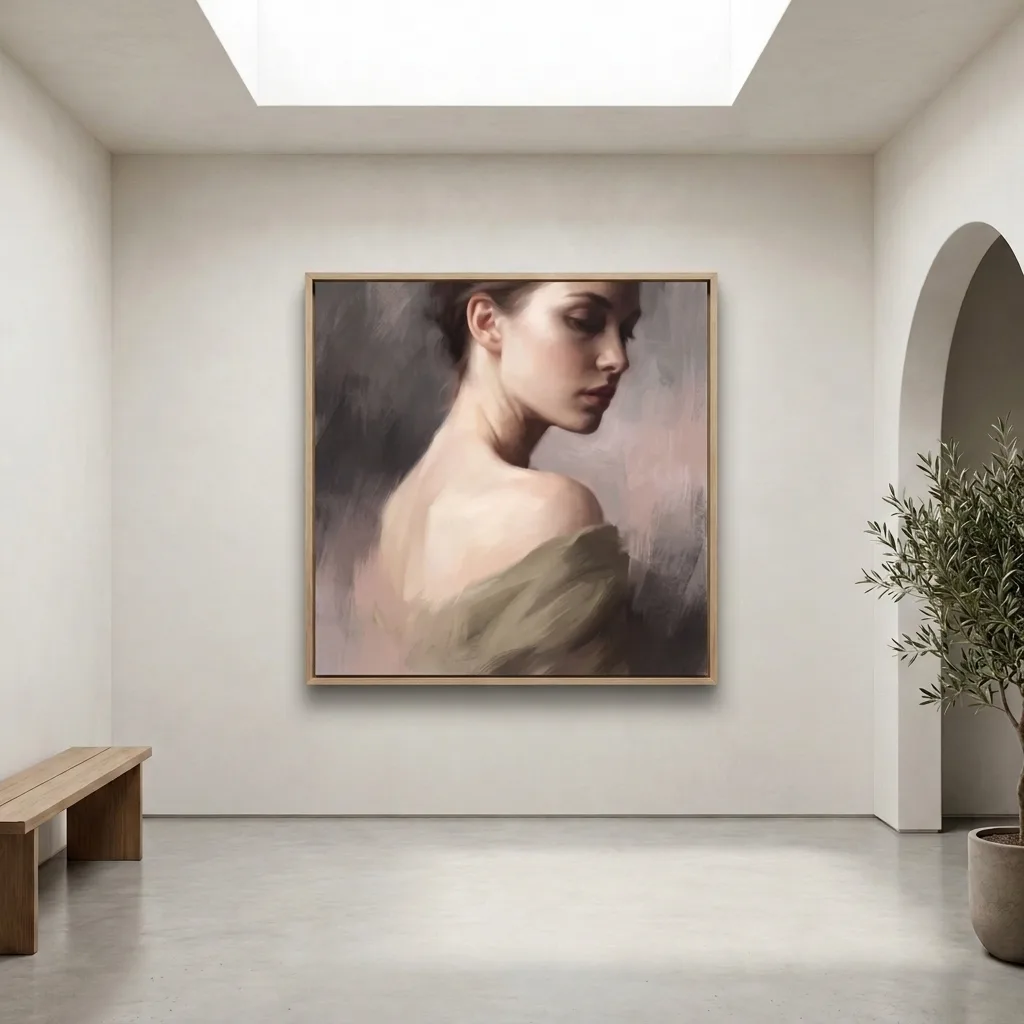 Quiet Portrait of a Woman — in a room